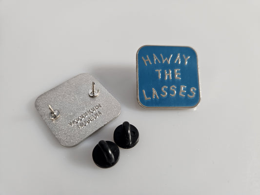 Pin Blue Haway the Lasses