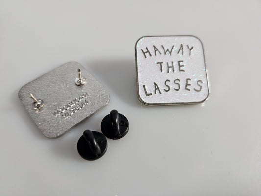 Pin Glitter Haway the Lasses