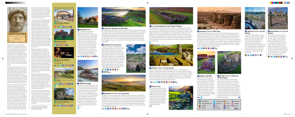 Multimedia page with images of historical sites and landscapes