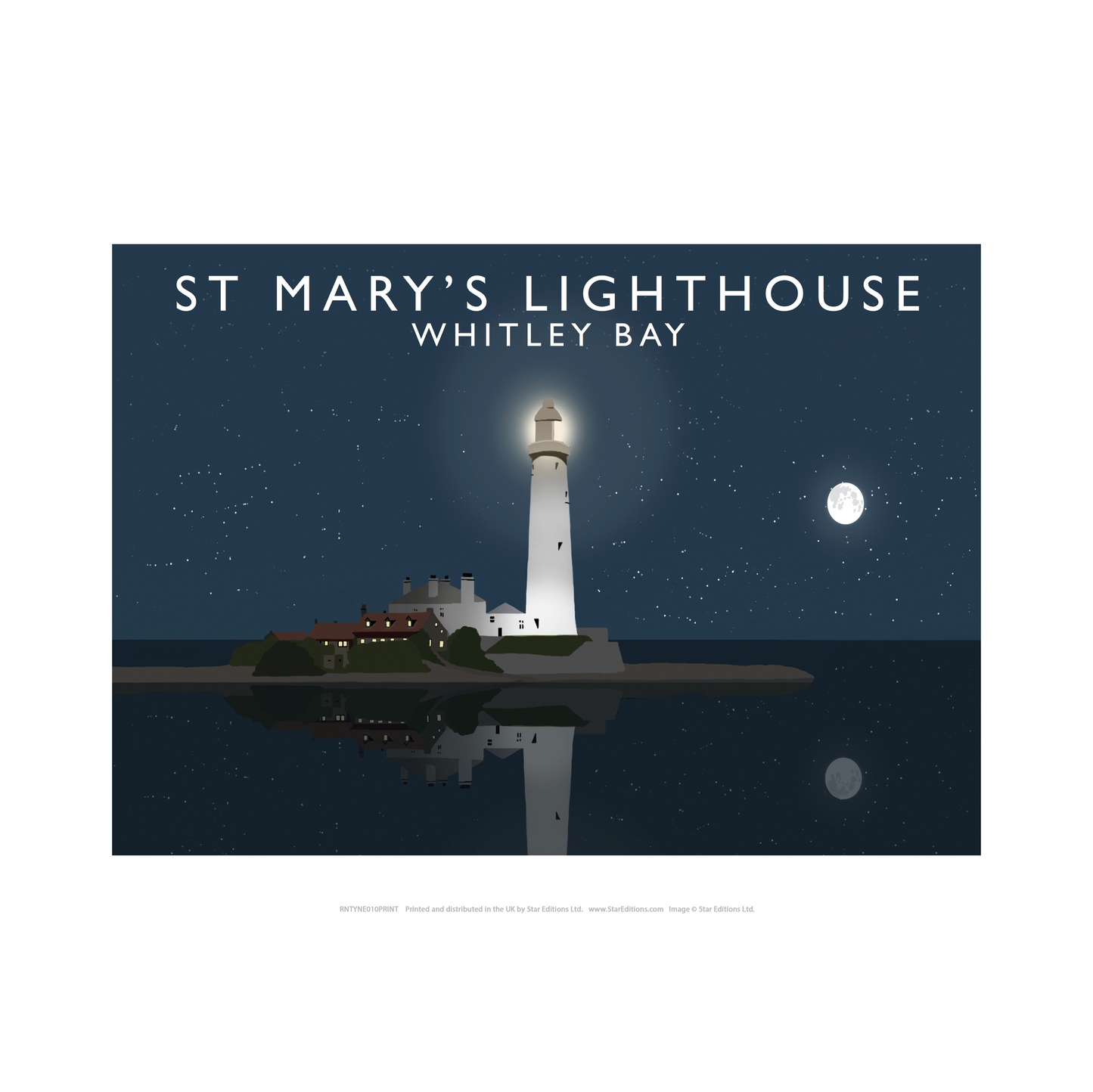 St Mary's Lighthouse by Richard O'Neill Print