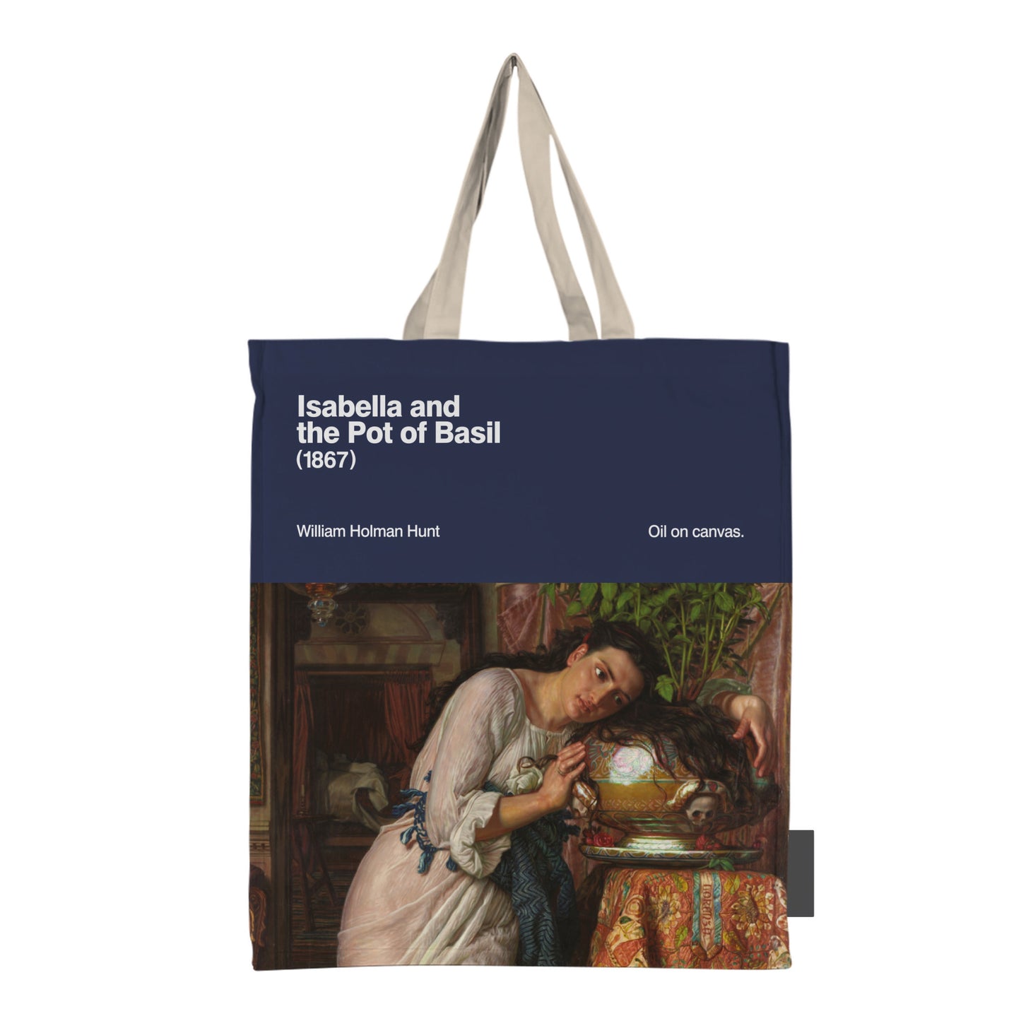 Isabella and the Pot of Basil Faux Suede Tote Bag