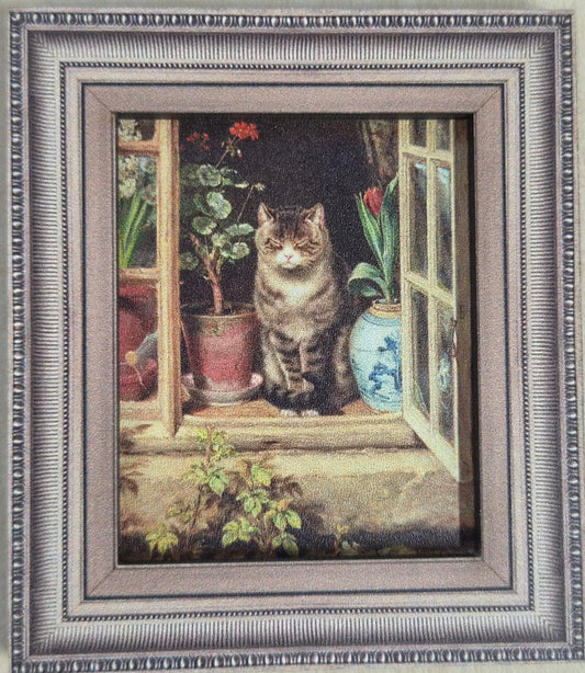 Magnet: Wooden Frame, Blinking in the Sun