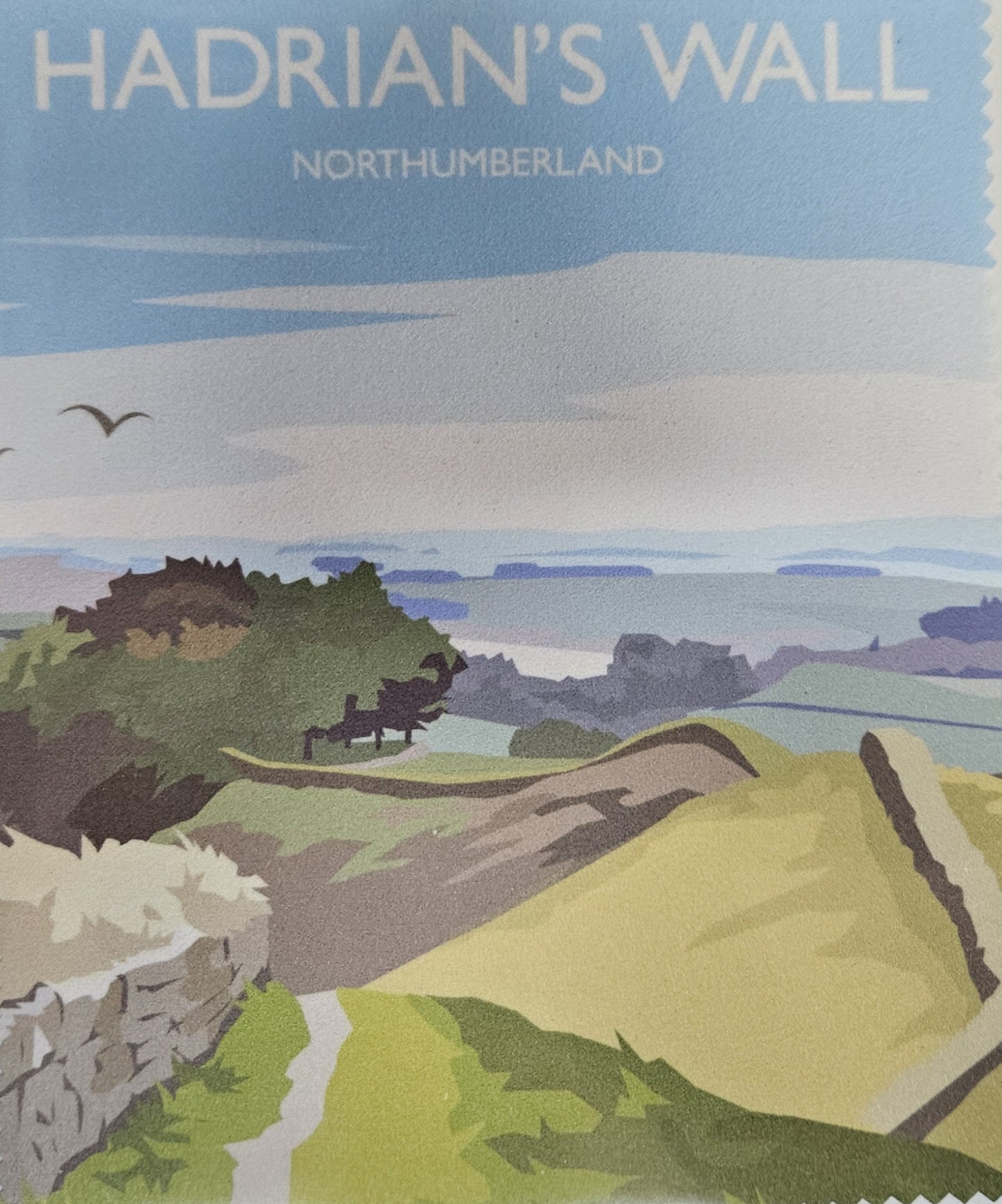 Lens Cloth: Hadrian's Wall by Julia S Illustration