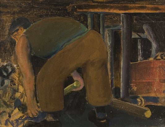 The Miner art print