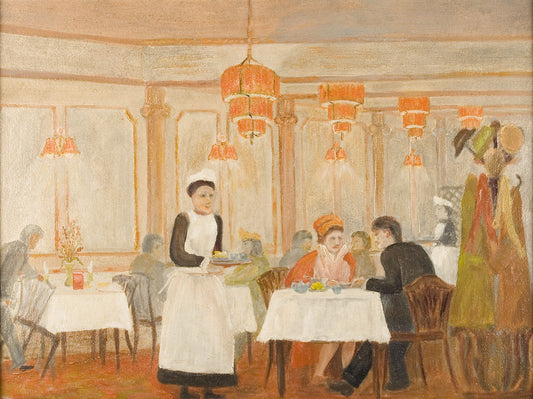 Rendezvous Café, Newcastle Art print