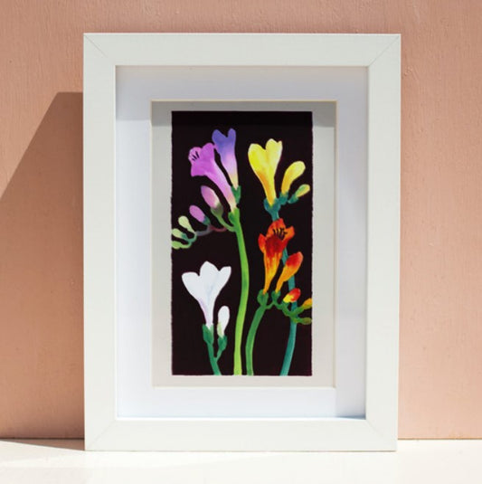 Print; Nerys Johnson, Freesias I