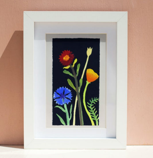 Print; Nerys Johnson, Cornflower, Poppy & Daisy