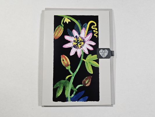 Card; Nerys Johnson, Passion Flower