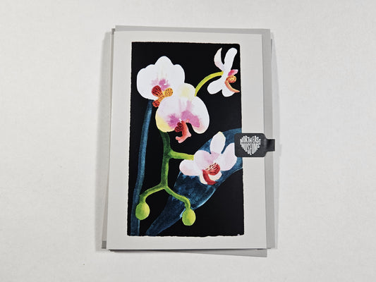 Card; Nerys Johnson, Orchid Spray