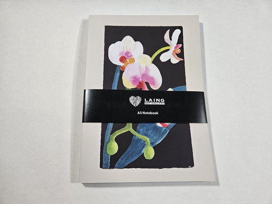 A5 journal; Nerys Johnson, Orchid Spray