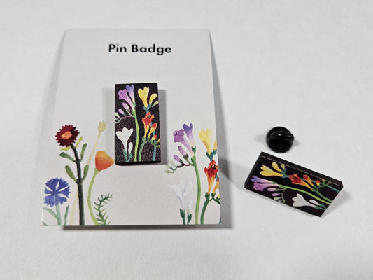 Pin Badge; Nerys Johnson, Freesias I