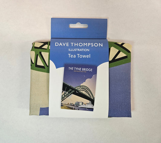 Tyne Bridge by Dave Thompson Tea Towel