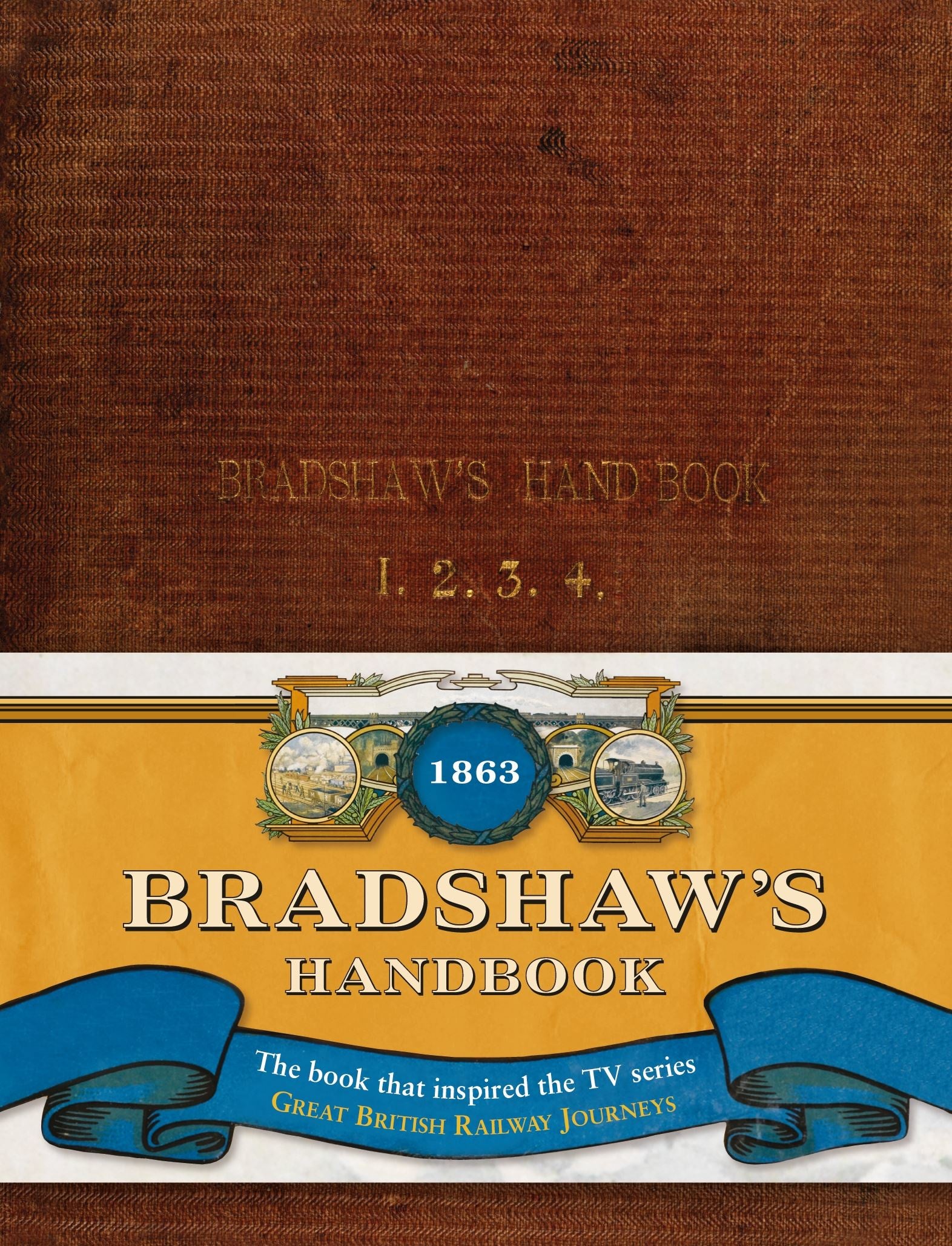 Cover of Bradshaw's Handbook with a vintage design