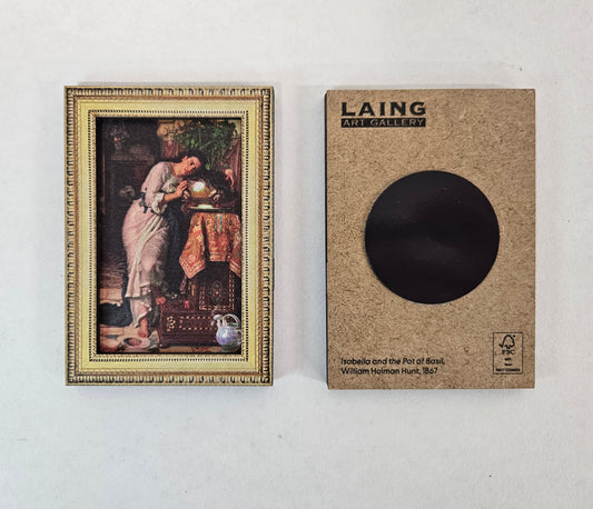 Magnet: Wooden Frame, Isabella and the Pot of Basil
