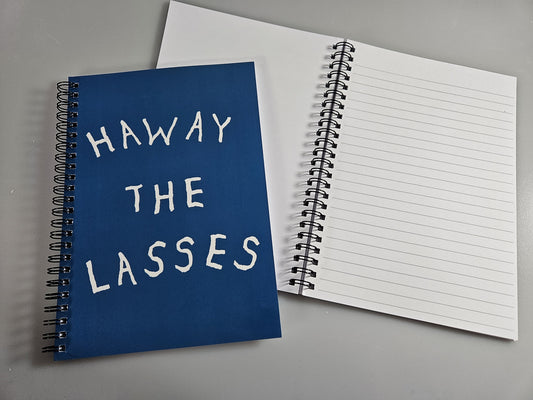 Haway the Lasses A5 notebook Blue