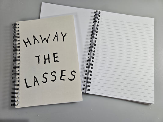 Haway the Lasses A5 notebook Natural
