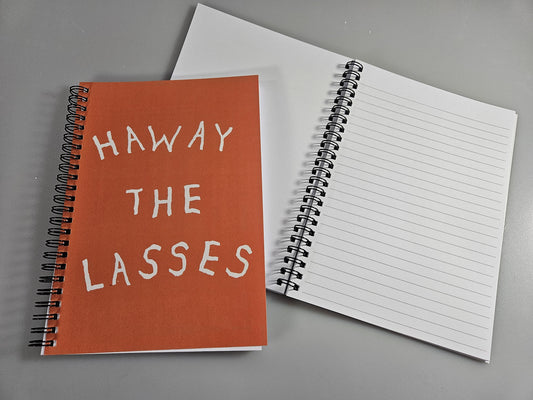 Haway the Lasses A5 notebook Orange